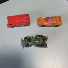 1971年製ミニカーセット 赤・オレンジ・緑