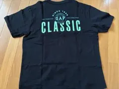 L ギャップGAP クラシックロゴ ブラック 半袖Tシャツ古着