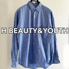 H BEAUTY&YOUTH ストライプシャツ