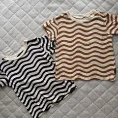 UNIQLOmarimekko 波模様 Tシャツ 2枚セット