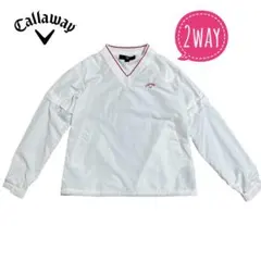 CALLAWAY キャロウェイ 2WAY Vネックゴルフウェア　半袖/長袖