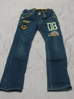DOUBLE B パッチ付きデニムパンツ 120
