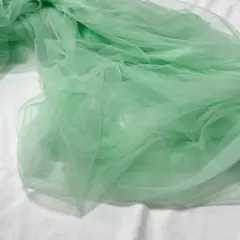 【チュール生地】グリーン 撮影用 装飾用 オーガンジー 衣装 背景布