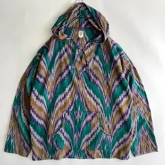 South2 West8 イカット織 メキシカンパーカー M 紫 ネペンテス取扱