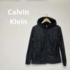【希少サイズXS】カルバンクライン 裏フリース ナイロンジャケット フーディー