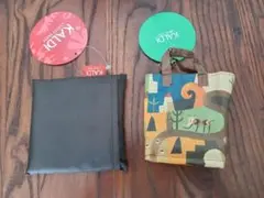 KALDI グレー エコバッグいきものがたり　ミニバッグ（お菓子無し）