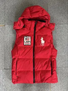 Polo by Ralph Lauren ダウンベスト ビッグポニー 赤 S