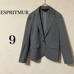 【エスプリミュール】 洗えるテーラードジャケット 9 グレー系 シングル