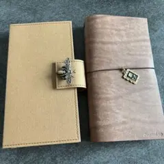 【journal up】コラージュ収納ポーチ&牛皮トラベラーズノート