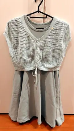 kate spade newyork 半袖ワンピース グリーン 140cm