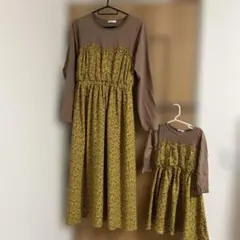 PAIRE MANON ワンピース 親子コーデ　キッズ100