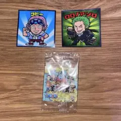 シール 3点 ワンピースマンREDシール 不二家 ペコちゃん