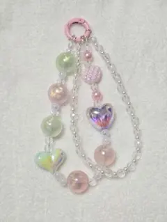 ビーズストラップ　キーホルダー