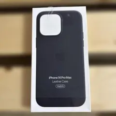 【新品未使用】iPhone14ProMax 純正レザーケース　ミッドナイト