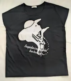 【ESPRITMUR】 グラフィックTシャツ 黒のサムネイル