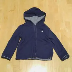 ポロ　ラルフローレン　リバーシブル　ボーダー　紺 白 パーカー 採寸確認
