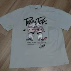 Peko ＆ Pocoキャラクター Tシャツ 3L ライトブルー 薄緑 3Lのサムネイル