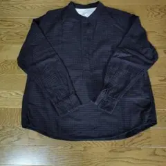 無印良品バンドカラーフランネルシャツ Mサイズ