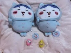 ちいかわハチワレ パジャマBIGぬいぐるみ 2体 ＆ガチャガチャおきがえパジャマ