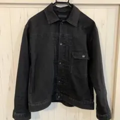 ユニクロ　トラッカージャケット　デニム　ファーストタイプ　L ブラック