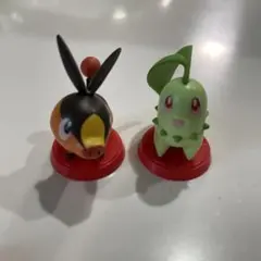 ポケットモンスター旅立ちの３匹　チョコエッグ　チコリータ＆ポカブ