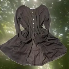 森ガール フェアリーグランジ トップス ブラウン レディース ワンピース