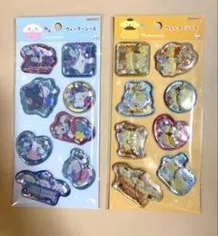 正規品　サンリオウォーターシール　シナモン・ポムポムプリン2点セット