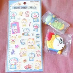 フラッフィースケッチステッカーズ ドラえもん手作りおやつチャーム、ガチヤ、シール