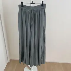 GLOBAL WORK さらさらリラックスフレアワイドパンツ