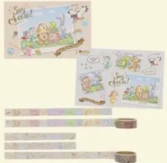 ダッフィー&フレンズ　セイチーズ　ポストカード　マスキングテープ