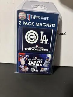 MLB 開幕戦2025マグネット2個セット　ドジャース カブス 大谷翔平