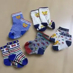 ベビー靴下セット　5足セット カラフル 動物柄　赤ちゃん　くつ下　ミキハウス