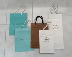 Tiffany & Co. 他ショップ袋 5枚セット