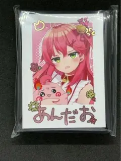 ミッドナイトブルー ホロライブ スリーブ チェキ風 M19 さくらみこ