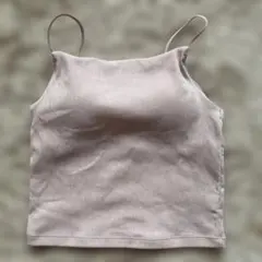 GU 薄いピンク ストレッチ キャミソール