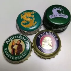 ビール瓶キャップコレクション 4種