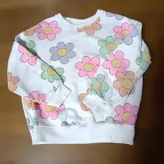 ＺＡＲＡキッズ　花柄トレーナー