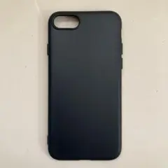 【新品】iPhoneケース　SE/7/8　マットブラック　ソフトタイプ　抗菌仕様