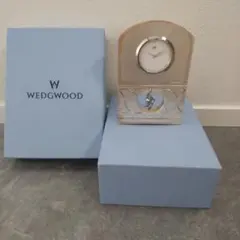 【未使用品】WEDGWOOD 置時計 シルバー 系　動作未確認