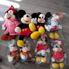 レトロ　ミッキー・ミニー　ぬいぐるみ
