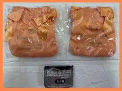 メゾンドフルール　ダブルリボンギャザートートバッグ２　オレンジ　ガチャ