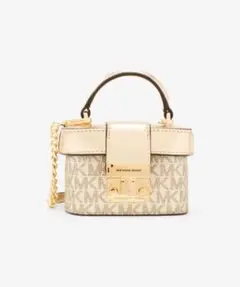 MICHAEL KORS ミニショルダーバッグ ゴールド/ベージュ