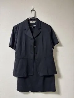 【希少】【極美品】ジバンシー 夏物セットアップスーツ ブラック 10.5号