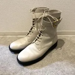 Charles & Keith チャールズアンドキース　レザーレースアップブーツ