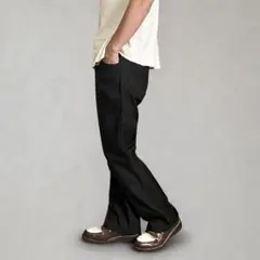 wrangler ランチャードレスパンツ フレアスラックス ブラック W33のサムネイル