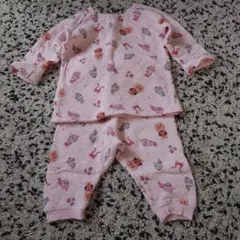 アンパンマン柄 ピンク ベビーパジャマ 80