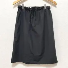 美品 ルグラジック Le glazik タイトスカート ミモレ 半端丈 黒のサムネイル