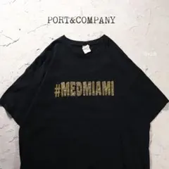 GILDAN Tシャツ カレッジ系　ブラック　キラキラ