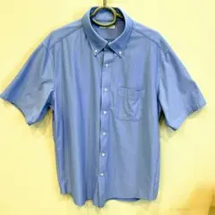 ドライノンアイロンジャージーシャツ（半袖）ライトブルー（XXL）