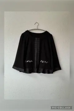 アンドラブ 黒のノーカラージャケット Mサイズ